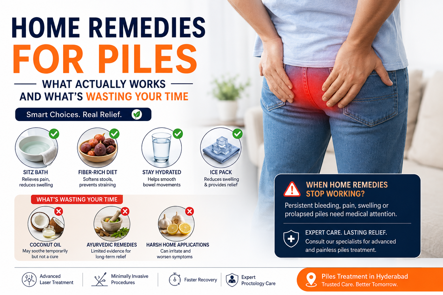 Home Remedies for Piles — What Actually Works and What's Wasting Your Time