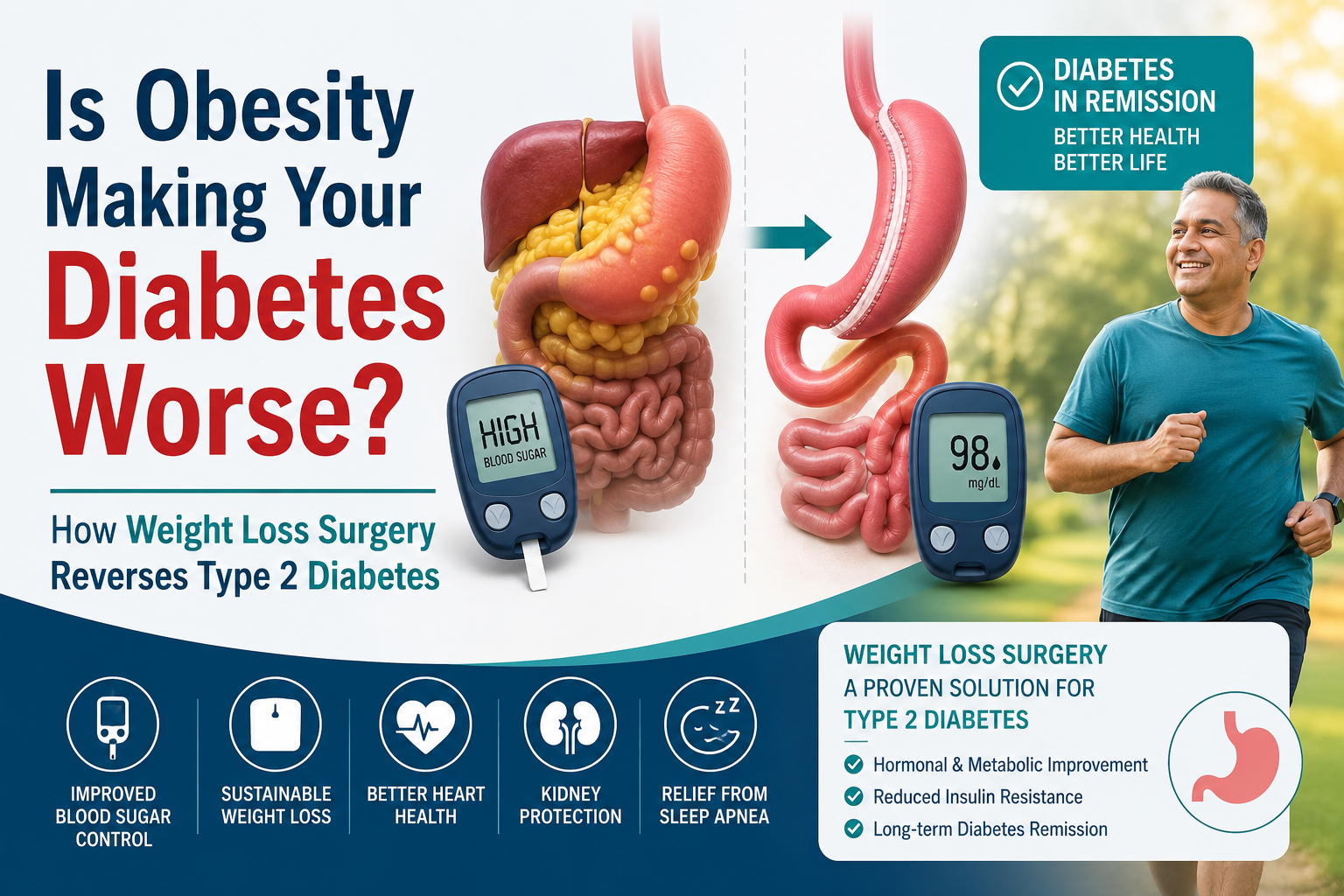 Is Obesity Making Your Diabetes Worse? How Weight Loss Surgery Reverses Type 2 Diabetes