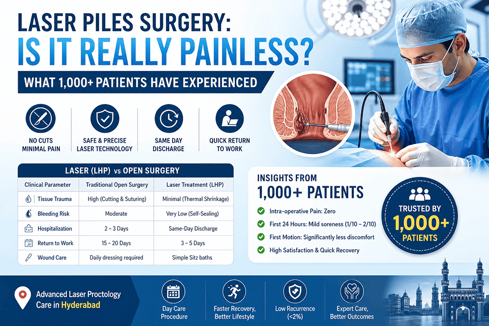 Laser Piles Surgery: Is It Really Painless? What 1,000+ Patients Have Experienced