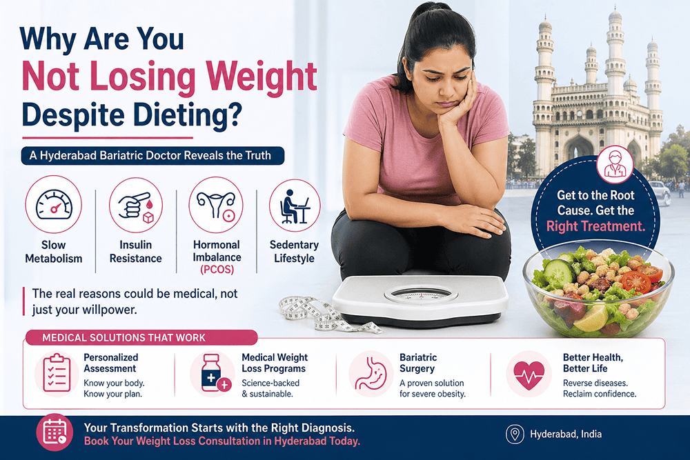 Why Are You Not Losing Weight Despite Dieting? A Hyderabad Bariatric Doctor Reveals the Truth