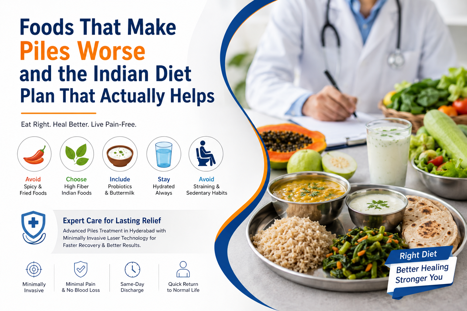 Foods That Make Piles Worse — and the Indian Diet Plan That Actually Helps